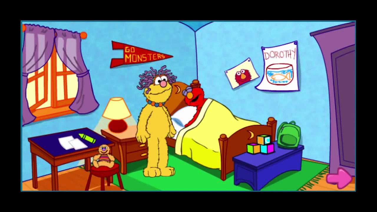 Sesame Street Elmo's First Day Of School Cartoon Animation PBS Kids Game Play Walkthrough