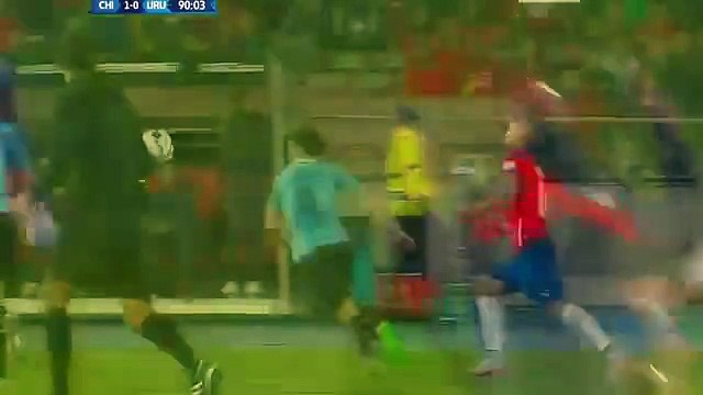 Horror Foul On Alexis Sanchez Red Card Jorge Fucile Chile vs Uruguay Copa America 2015 HD 50FPS