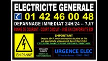 ELECTRICITE - ELECTRICIEN RUE RAYMOND LOSSERAND - 0142460048 - 75014 - PARIS 14 - DEPANNAGE 24/24 7/7