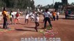 أنشطة رياضية للأطفال بحفلة برنامج الإلهام الدولي بكلية التربية الرياضية