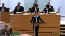 Frauke Petry verteidigt Meinungsfreiheit. Landtag Sachsen AFD