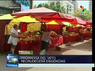 Veto agroalimentario ruso a la UE beneficia a productores nacionales