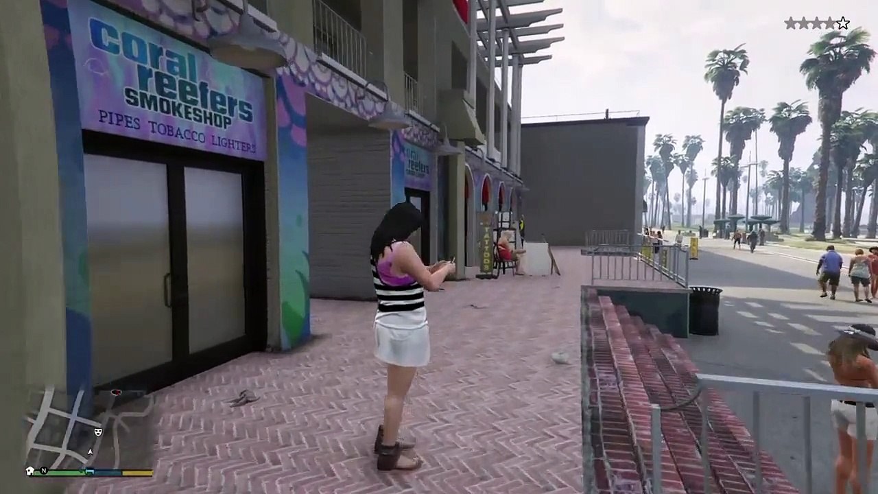 GTAV - Harrasing Pedestrians