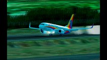 FSX PMDG 737-800 Air Jamaica landing at MKJP(Norman Manley Intl)