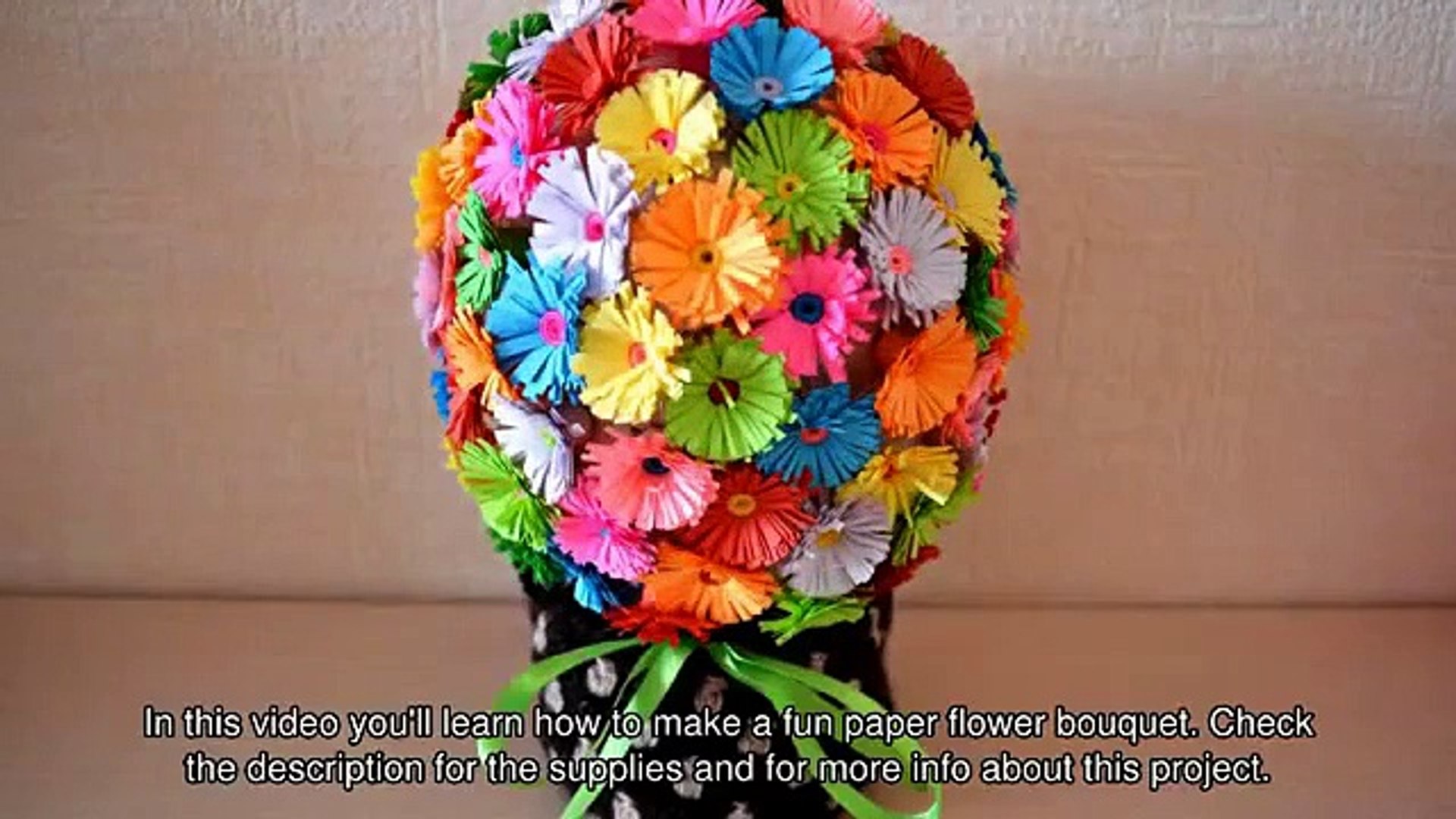 How To Make A Fun Paper Flower Bouquet Diy Crafts Tutorial