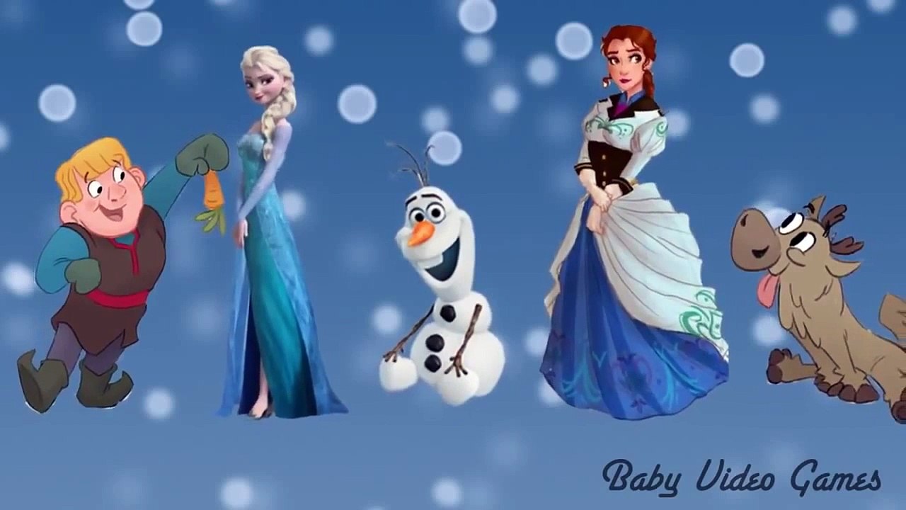 Disney princess Frozen Daddy Finger Family Kids Songs Nursery Rhymes for Children
