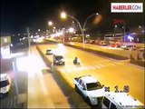 Çorum trafik kazaları mobese kameralarına işte böyle takıldı