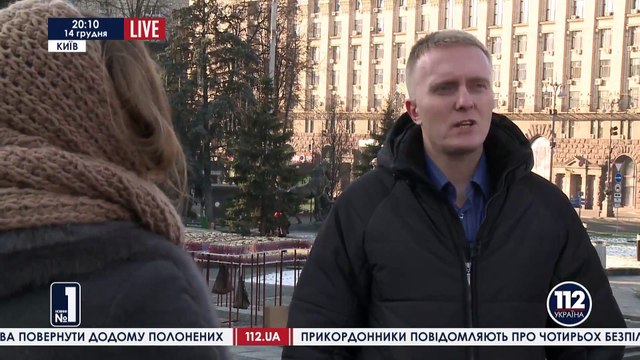 Антон Мырзин в сюжете телеканала Украина-112