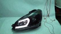 CrazyTheGod W204 2012  Facelift CCFL Projector Headlight Headlamp LED Indicator BLACK Mercedes-Benz
