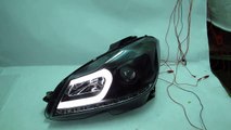 CrazyTheGod W204 2012+ Facelift CCFL Projector Headlight Headlamp LED Indicator BLACK Mercedes-Benz