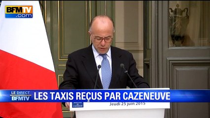 Mobilisation des taxis: "70 véhicules ont subi des dégradations", annonce Cazeneuve