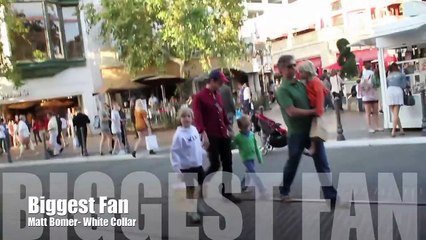 White Collar star, Matt Bomer takes his family out shopping