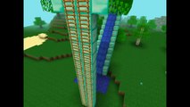 Minecraft PE: Lets Build diamond water slide