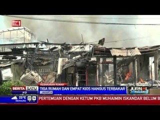 Api Melalap 3 Rumah dan 4 Kios di Cilandak