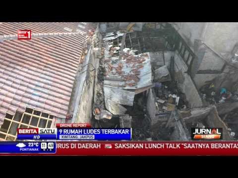 Drone Report: Warga Kwitang Mengais Puing Rumah Sisa Kebakaran