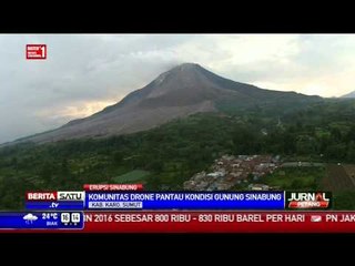 Komunitas Drone Bantu Pantau Sinabung Lewat Udara