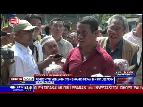 Mentan Sidak Harga Bawang Merah di Pasar Kramat Jati