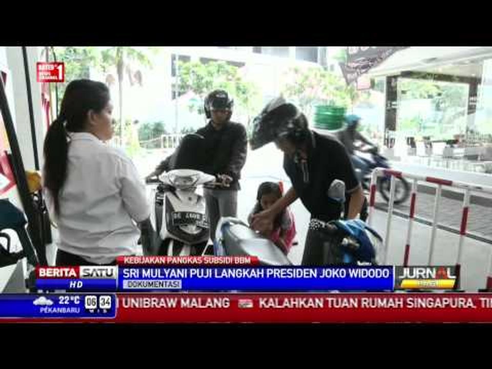 Sri Mulyani Memuji Jokowi yang Menghapus Subsidi BBM