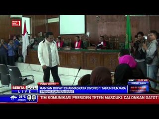 Mantan Bupati Dharmasraya Divonis 1 Tahun Penjara