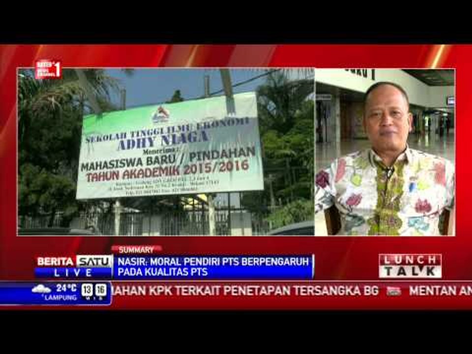 Lunch Talk: Perketat Izin Perguruan Tinggi # 1