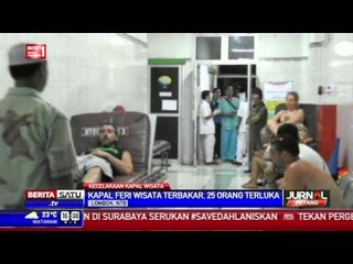 Kapal Feri di Lombok Terbakar, 25 Wisatawan Terluka