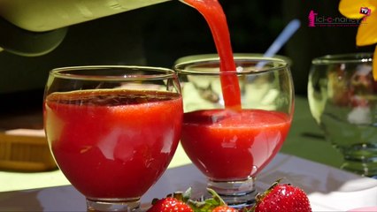 Recette du smoothie vitaminé aux fraises au Cook'in - Guy Demarle
