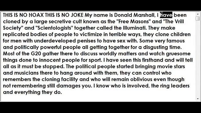 UNBELIEVABLE LETTER CELEBRITIES & POLITICIANS DON'T WANT U TO SEE (OR DO THEY?) by Donald Marshall