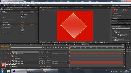 How to Create Glass shape After effects Tutorial