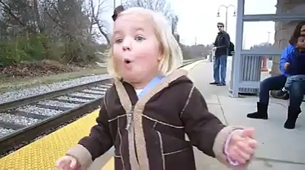 Baby see Train for the First time