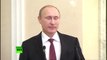 В. Путин об итогах переговоров в Минске 12.02.15 (