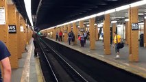 Sauter par-dessus les rails du métro Fail