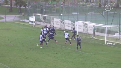 Com gols de Leandro Pereira, titulares vencem coletivo do Verdão