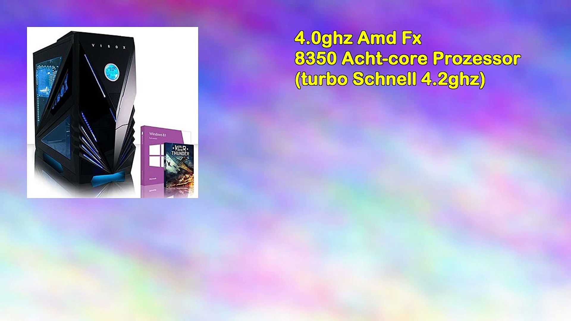 Vibox Venus 25 Hohe Leistung Gamer Gaming Pc