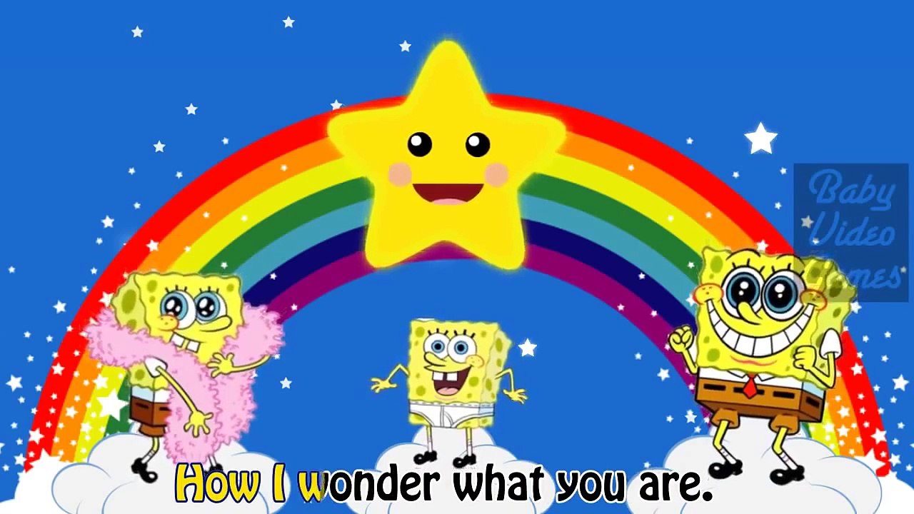 SpongeBob SquarePants Cartoon Twinkle Twinkle Little Star Kids Song Nursery Rhymes