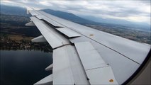 Swiss Airbus A320 Nice Approach and Hard Landing In Geneva (GVA/LSGG) !