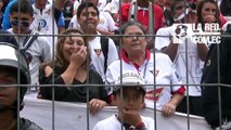 Desde las gradas: Penal atajado por Dominguez a Suárez