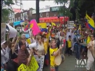 Gerardo Mejía asistió a manifestaciones en Nueva York