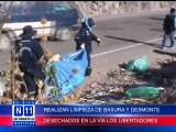 N11 Informativo REALIZAN LIMPIEZA DE BASURA Y DESMONTE DESECHADOS EN LA VIA LOS LIBERTADORES