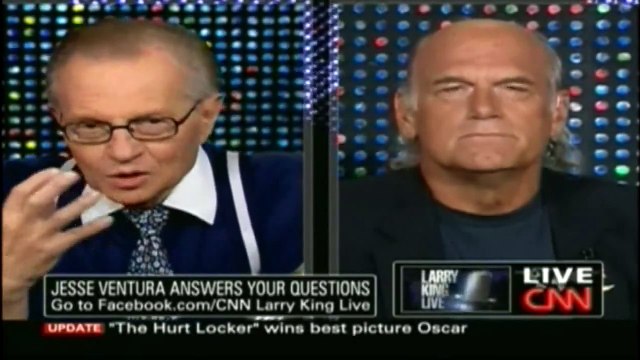 Pt 1/3 Jesse Ventura discusses his new book American Conspiracies 3/8/10 - CNN's Larry King