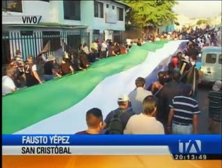 Esto fue lo que ocurrió en la marcha convocada en las Islas Galápagos