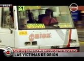 Las victimas de la empresa de transportes Orion