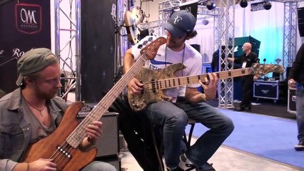 NAMM 2014 - Hadrien Feraud & Janek Gwizdala at Mayones Booth