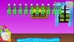 Ten Green Bottles(10 Green Bottles) Nursery Rhyme | Kids Animation Rhymes Songs