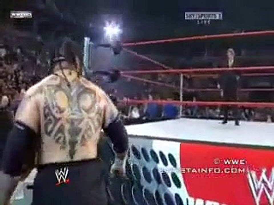 Batista and Umaga confrontation