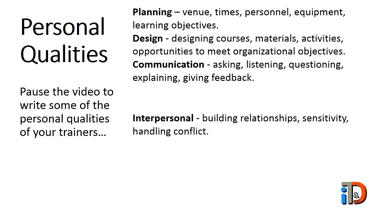 Training - Train Your Trainers