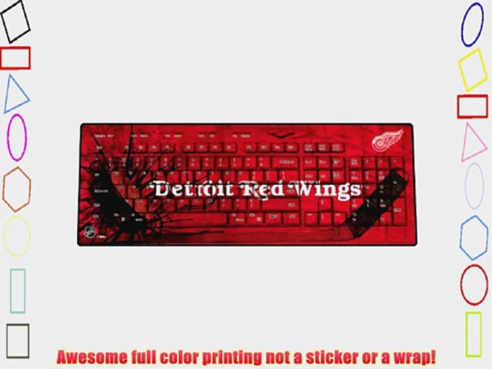 NHL Detroit Redwings Keyscaper Wireless USB Keyboard