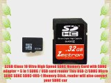 Zectron Pro 32GB Micro SDHC Class 10 High Speed MEMORY CARD for Canon EOS Rebel XS   5 in 1