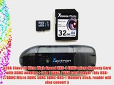 Zectron 32GB UHS-1 Micro Class 10 Memory Card for Canon PowerShot SX20 IS   5 in 1 USB-2 /