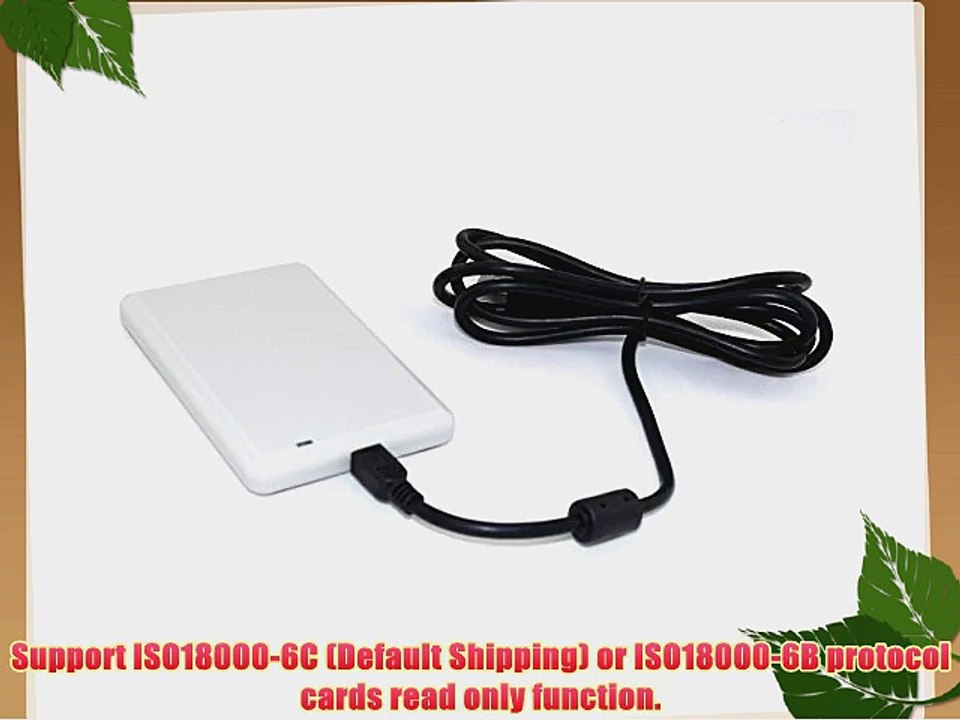 Chafon UHF Rfid USB Desktop Reader with Keyboard Emulation Output(read only)   2pcs UHF Testing