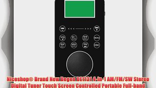 Niceshop? Brand New Degen DE1131 4-in-1 AM/FM/SW Stereo Digital Tuner Touch Screen Controlled